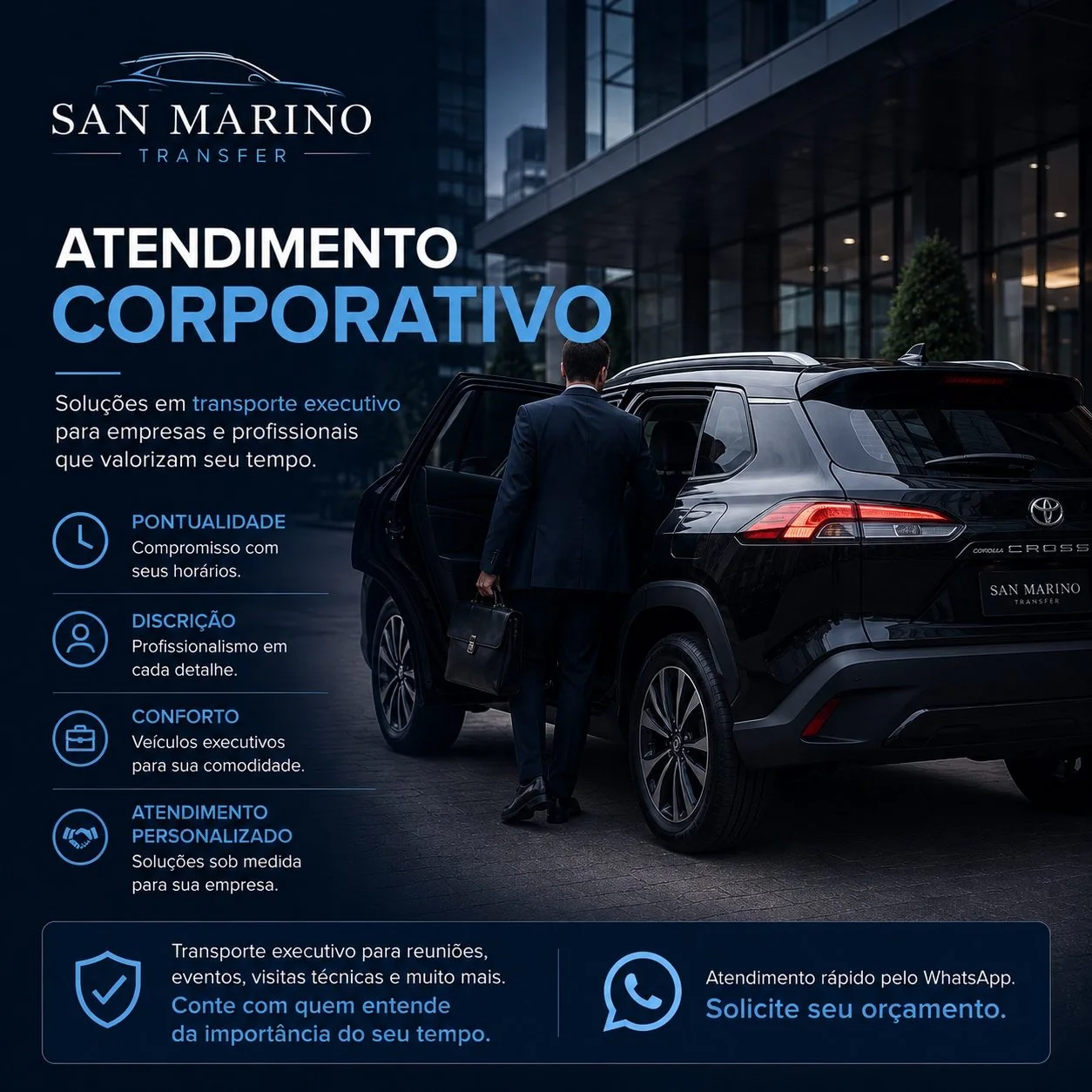 Atendimento corporativo — San Marino Transfer